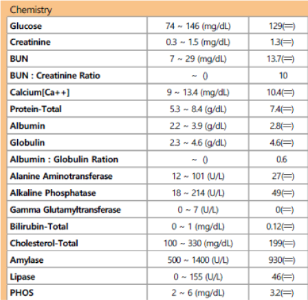 Chemistry 결과