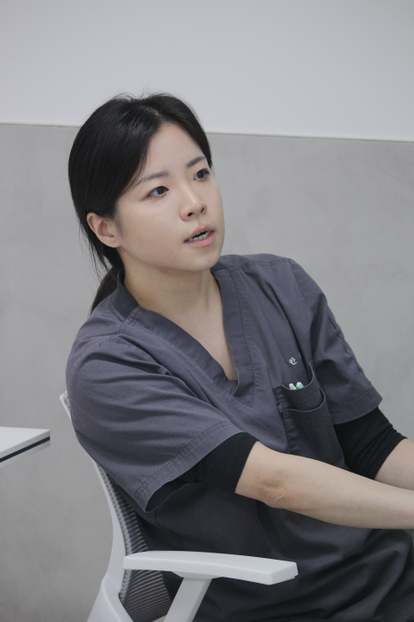세미나에서 이야기하는 허한슬 수의사