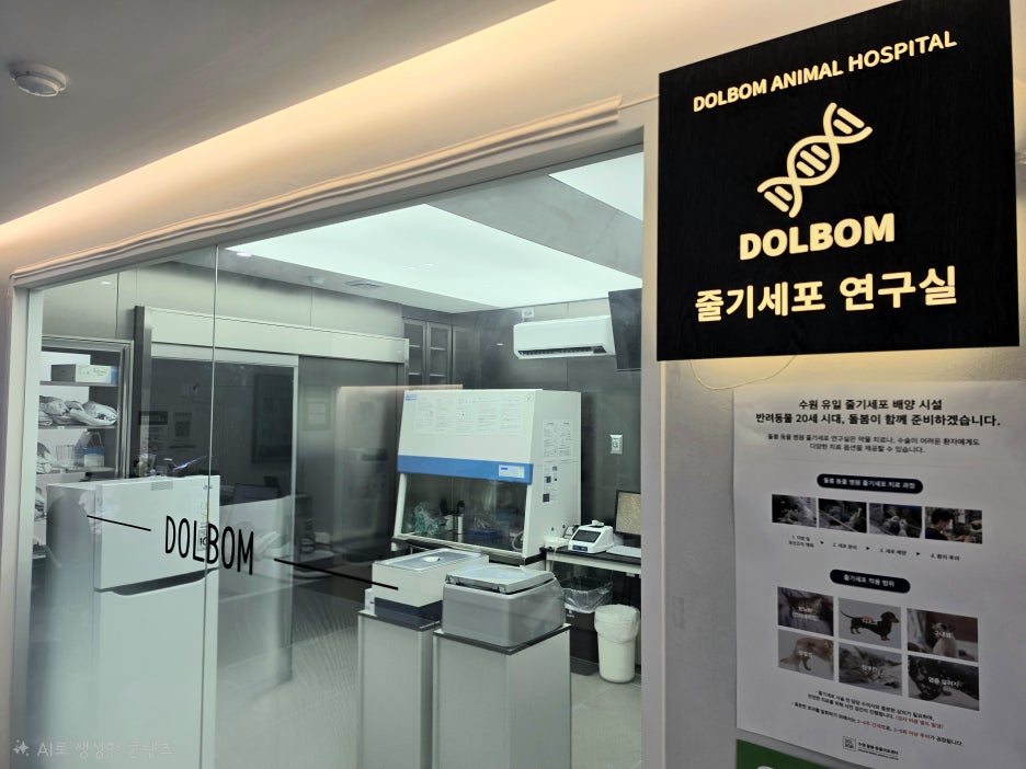 수원 돌봄동물의료센터 줄기세포 연구실 전경